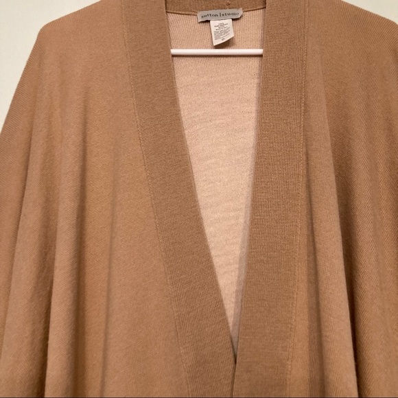 SUTTON STUDIO 100% PURE MERINO WOOL PONCHO/CARDIGAN - Picture 4 of 9